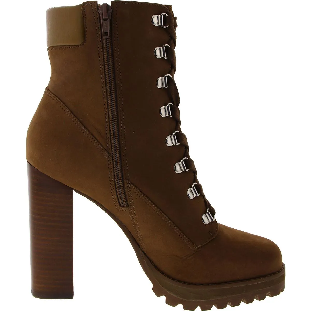 Beso Womens Nubuck High Heel Mid-Calf Boots