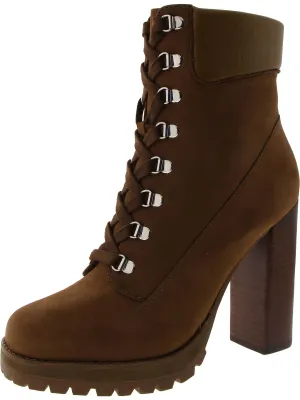 Beso Womens Nubuck High Heel Mid-Calf Boots