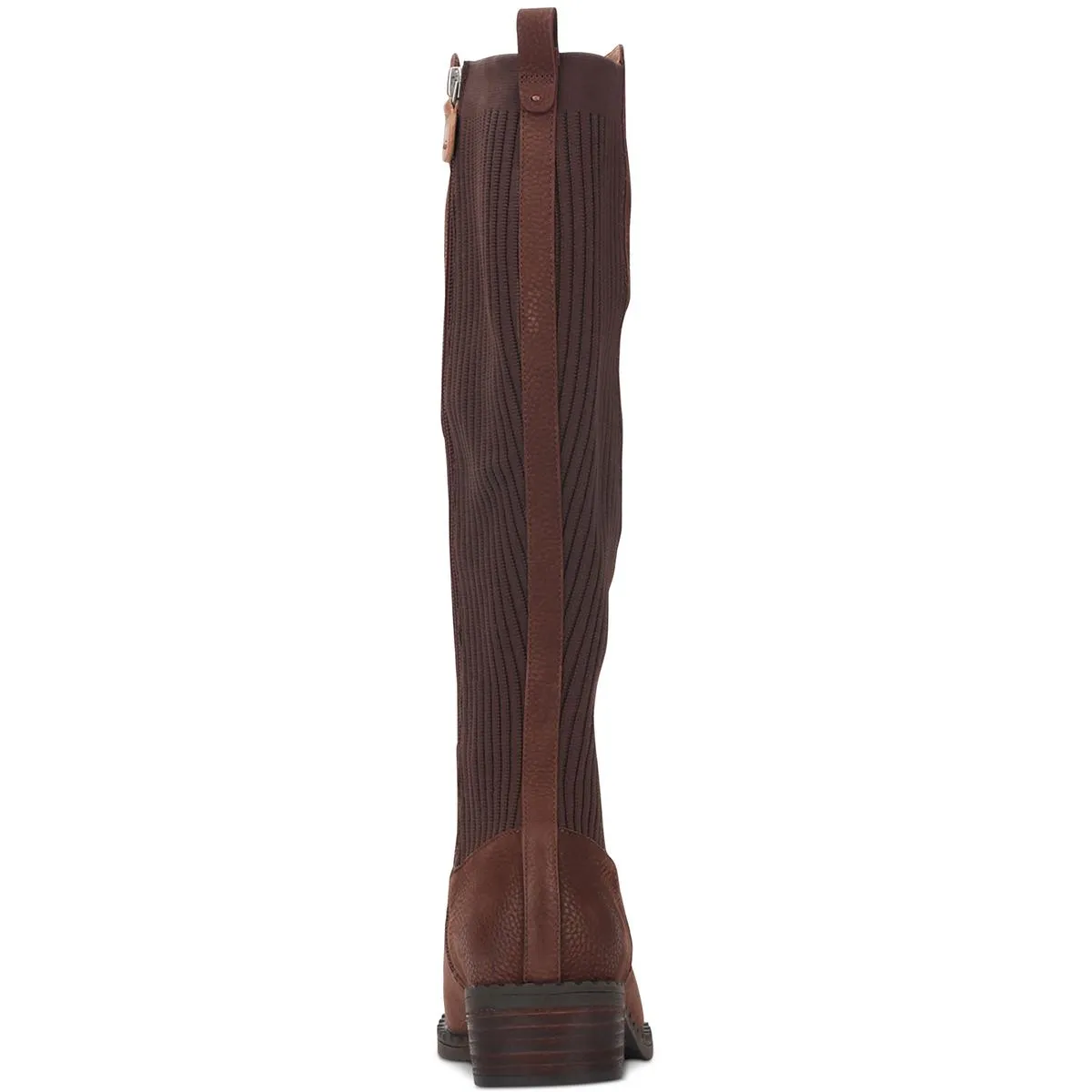 Best Chelsea Womens Leather Block Heel Knee-High Boots