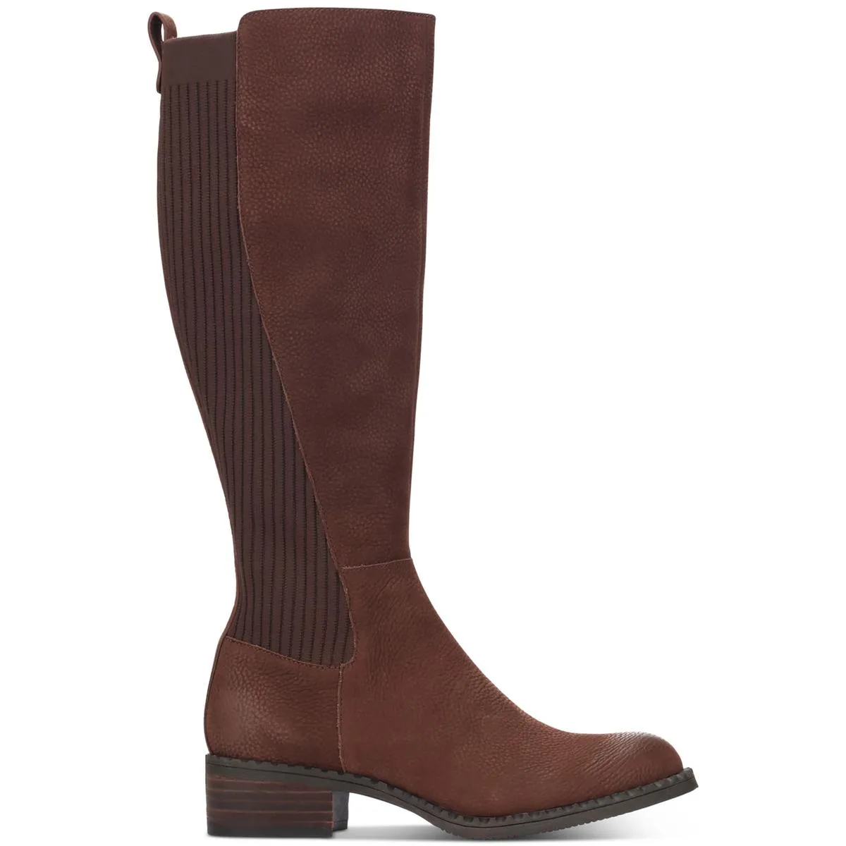 Best Chelsea Womens Leather Block Heel Knee-High Boots