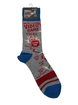Blue Q Mens Crew Socks - Video Game Socks