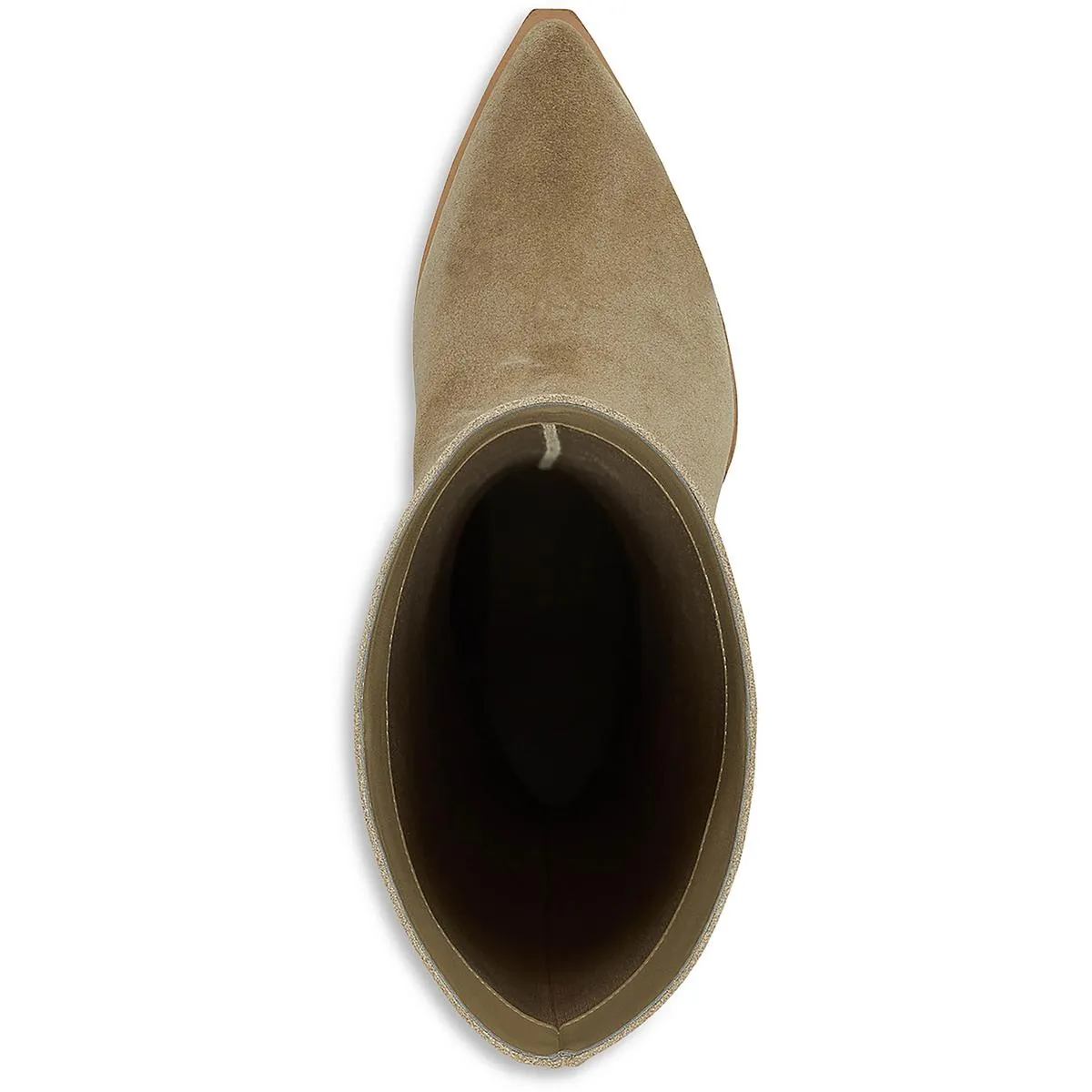 Challi Womens Suede Almond Toe Knee-High Boots