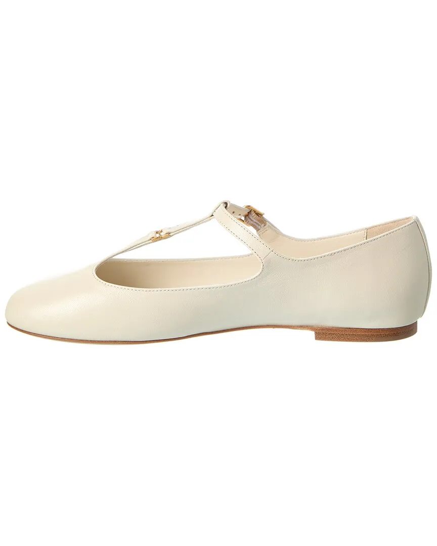 Chloé Saada Leather & Suede Slingback Flat
