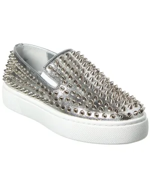 Christian Louboutin Leather Slip-On Sneaker