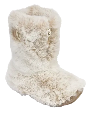 Cole Luxury Faux Fur Slipper Boots in Ferret