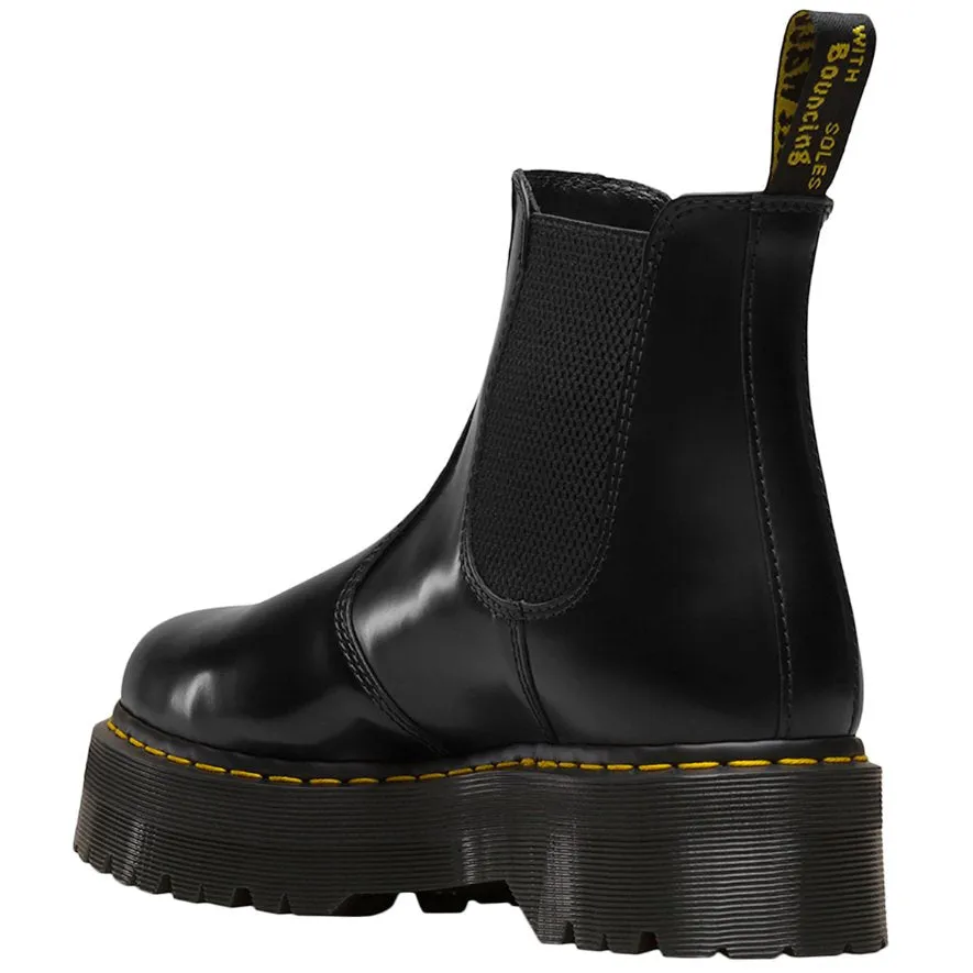 Dr. Martens 2976 Quad Smooth Leather Unisex Platform Chelsea Boots