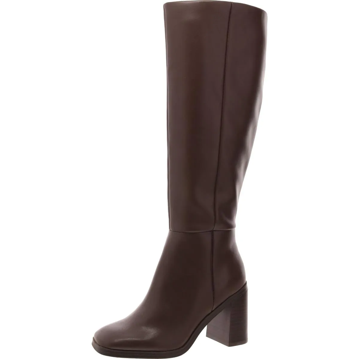 FLAPPER Womens Faux Suede Round toe Knee-High Boots