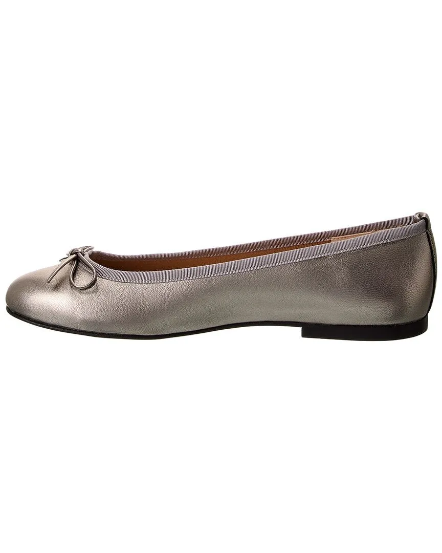 French Sole Emerald Leather Flat