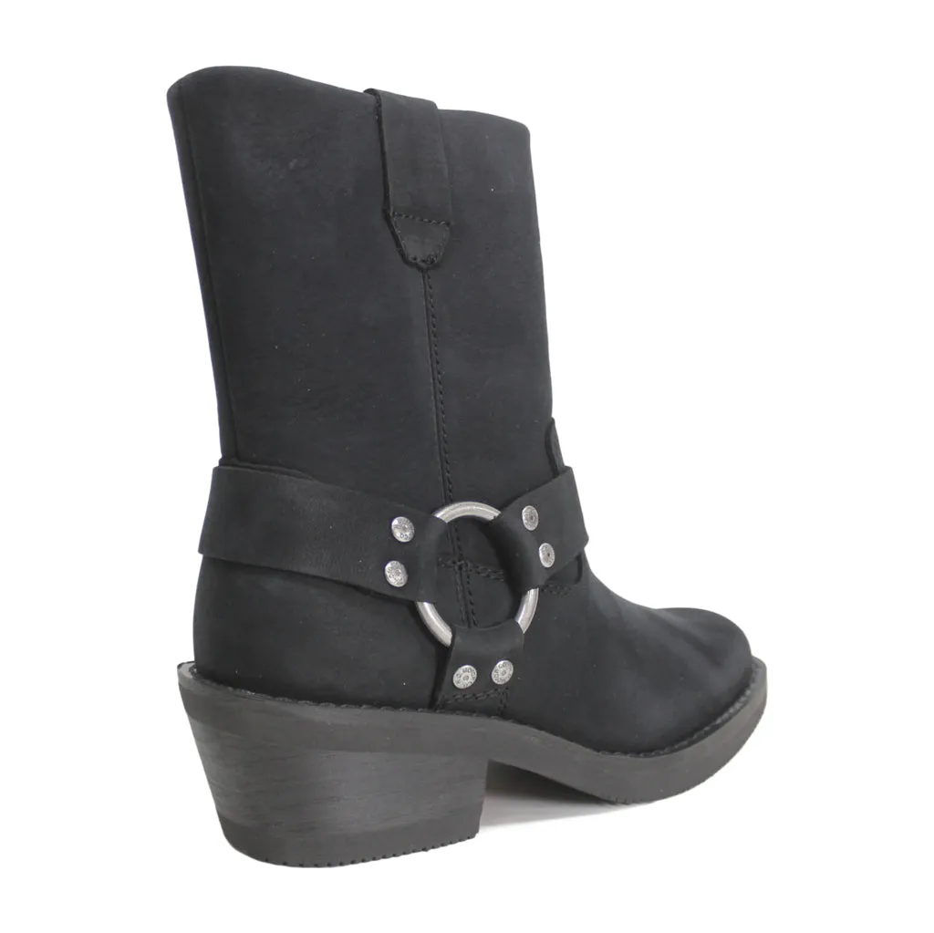 Harley Davidson Korsen Harness Full Grain Leather Women's Ankle Biker Boots