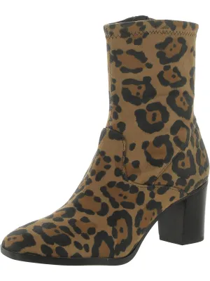 Indigo Womens Faux Leather Square Toe Ankle Boots