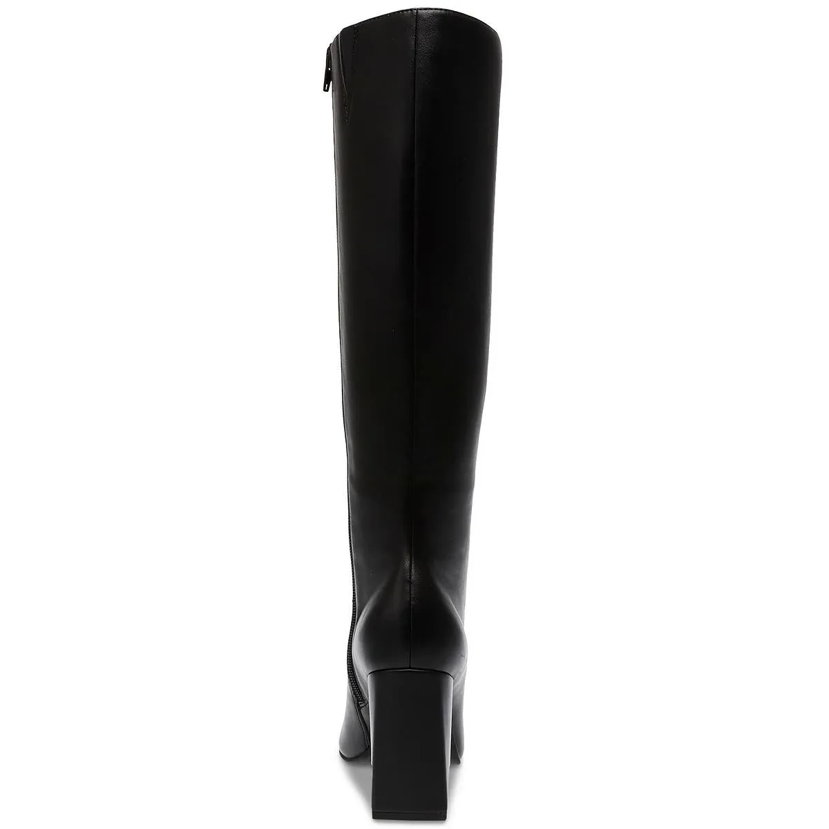 Islah Womens Faux Leather Block Heel Knee-High Boots
