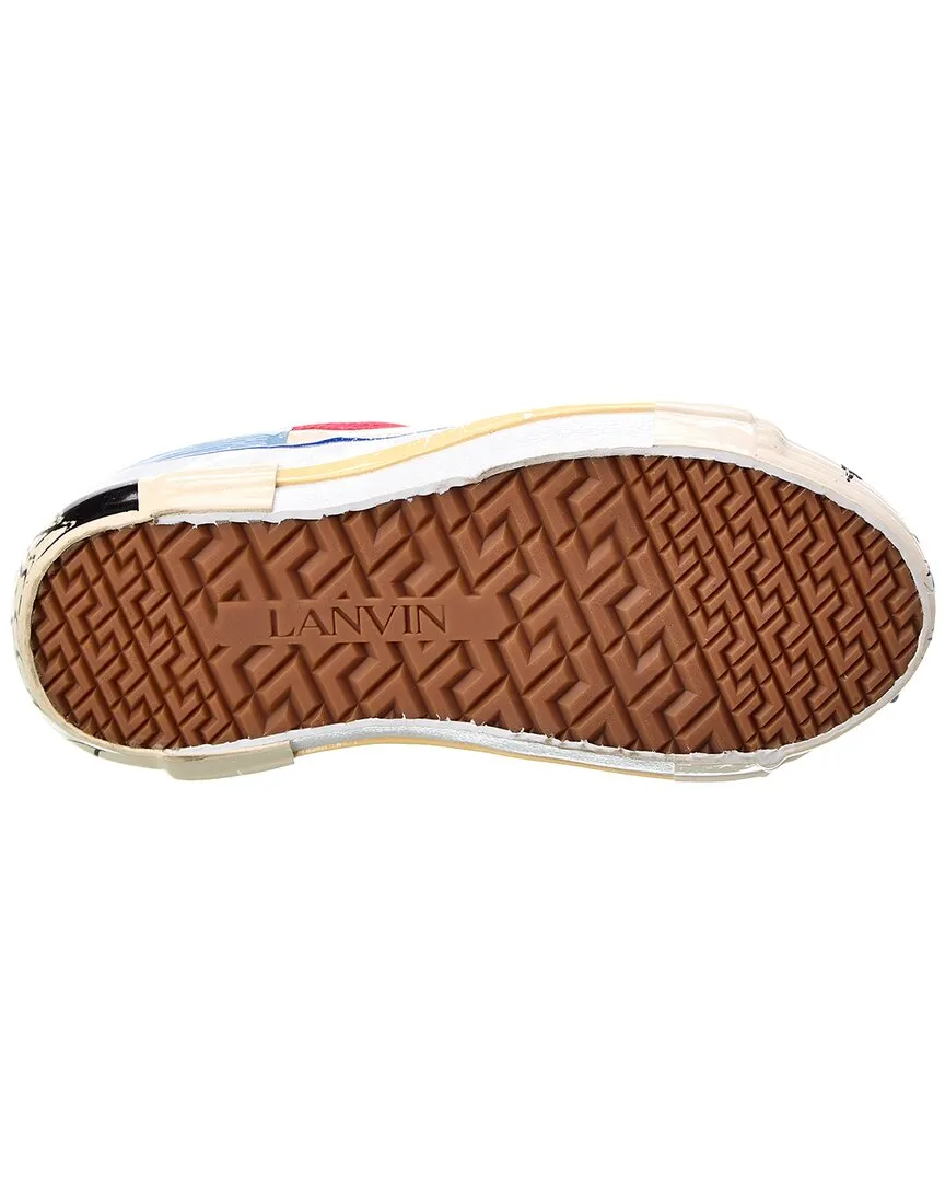 LANVIN Mlted Vulcanized Canvas Sneaker