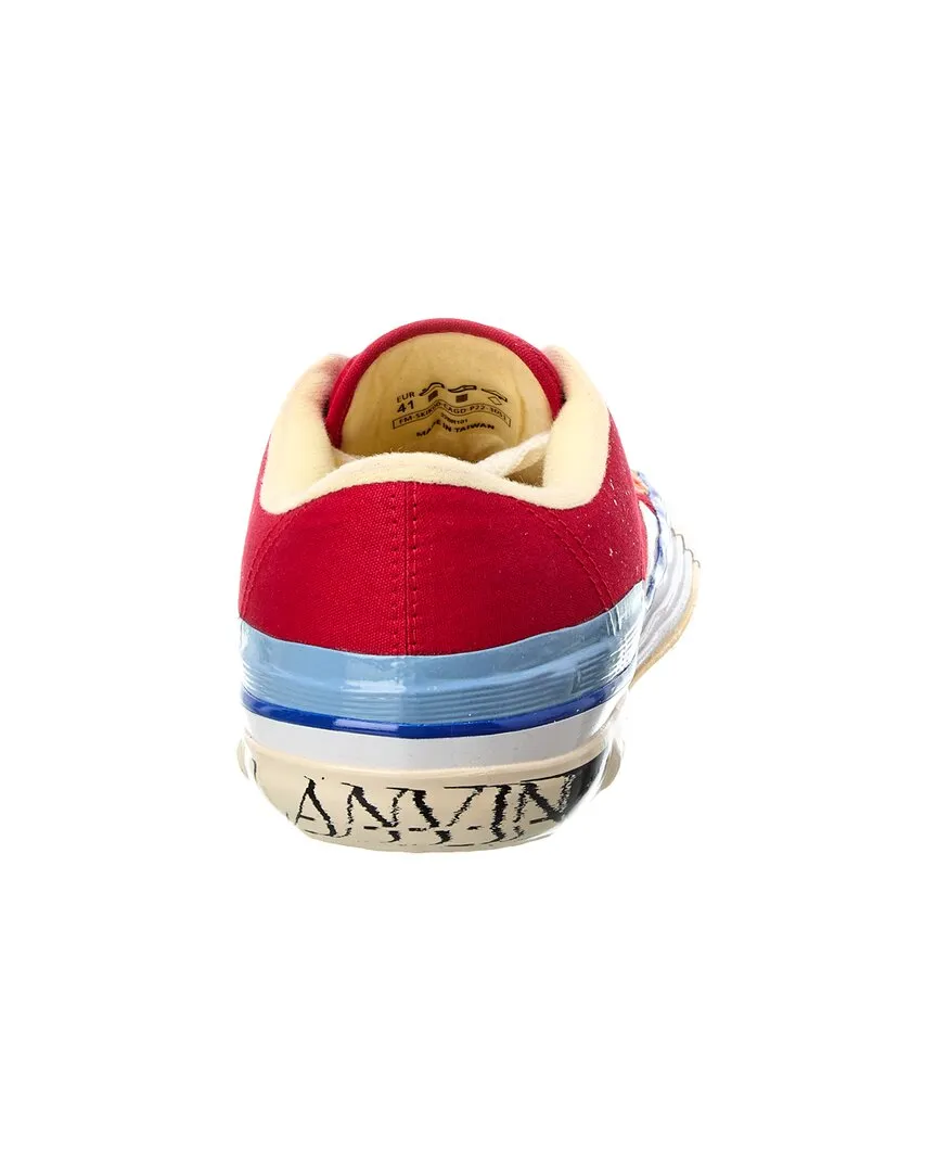 LANVIN Mlted Vulcanized Canvas Sneaker