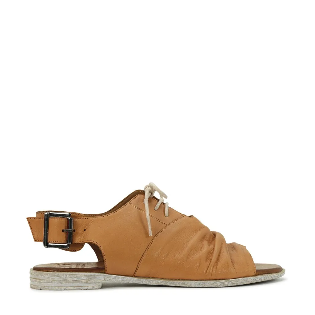 LOUELLE LEATHER SLING BACK SANDALS
