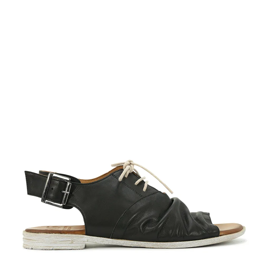 LOUELLE LEATHER SLING BACK SANDALS