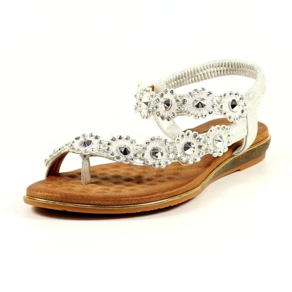 Lunar Charlotte Sandal With Daisy Detail
