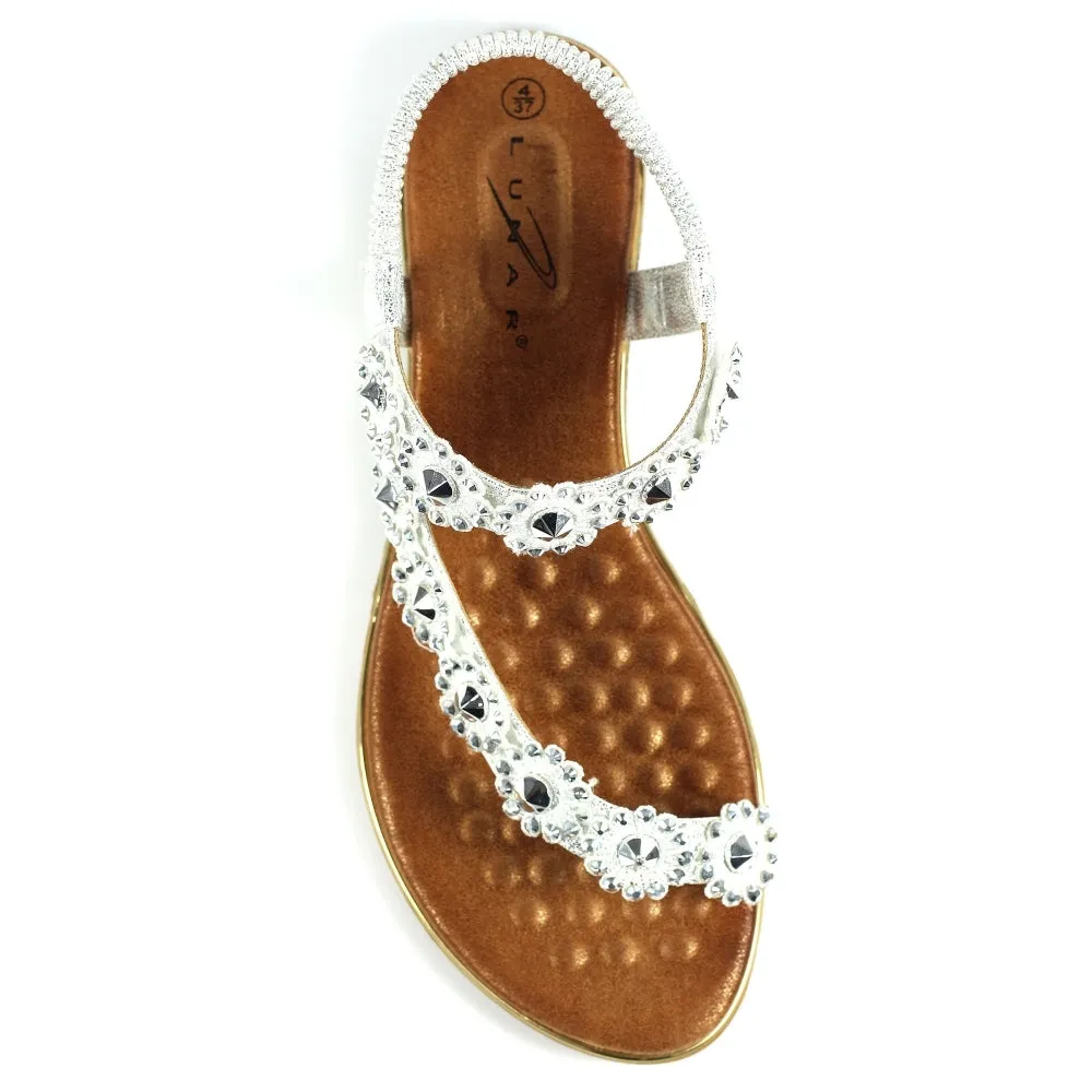 Lunar Charlotte Sandal With Daisy Detail