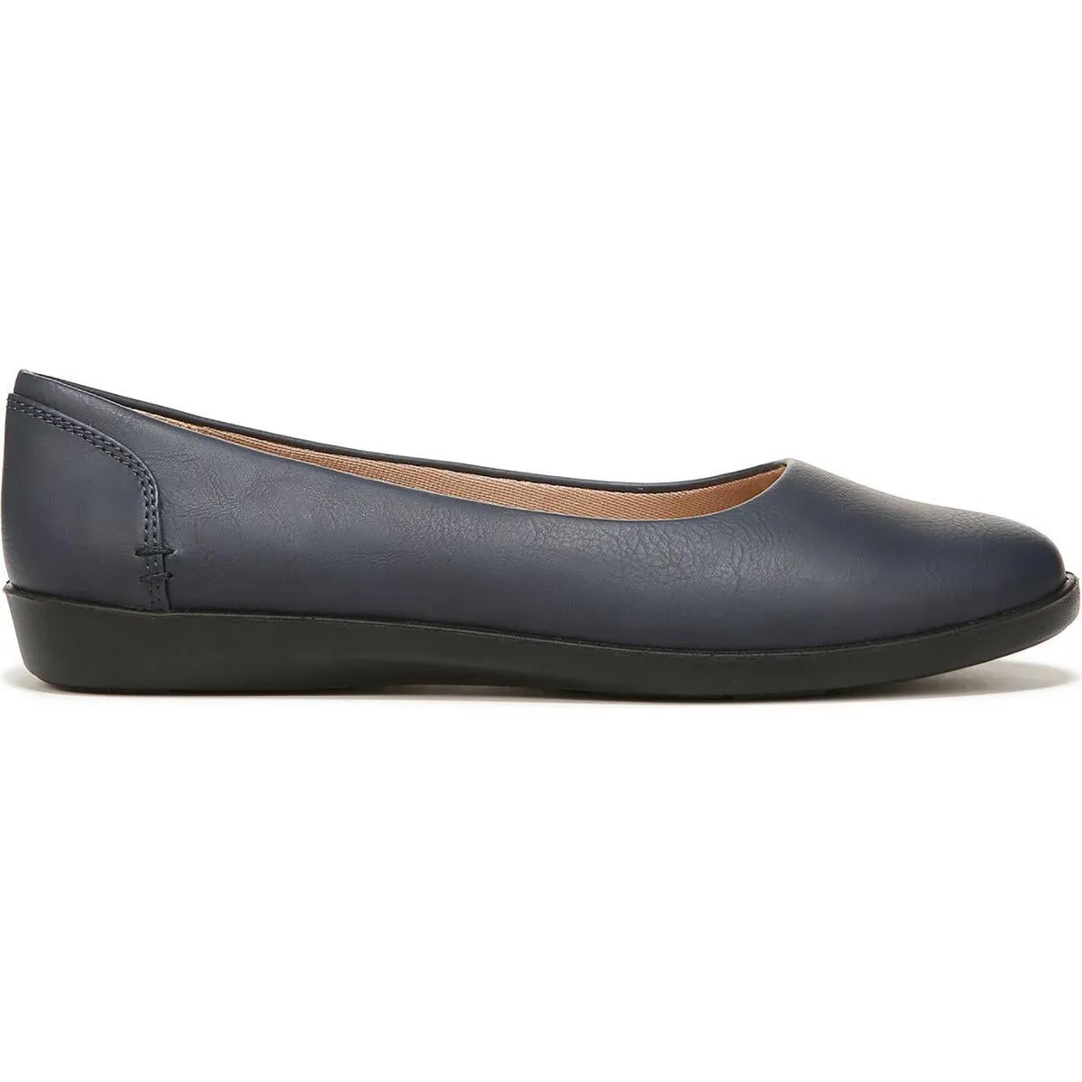 Nonchalant Womens Faux Leather Slip On Ballet Flats