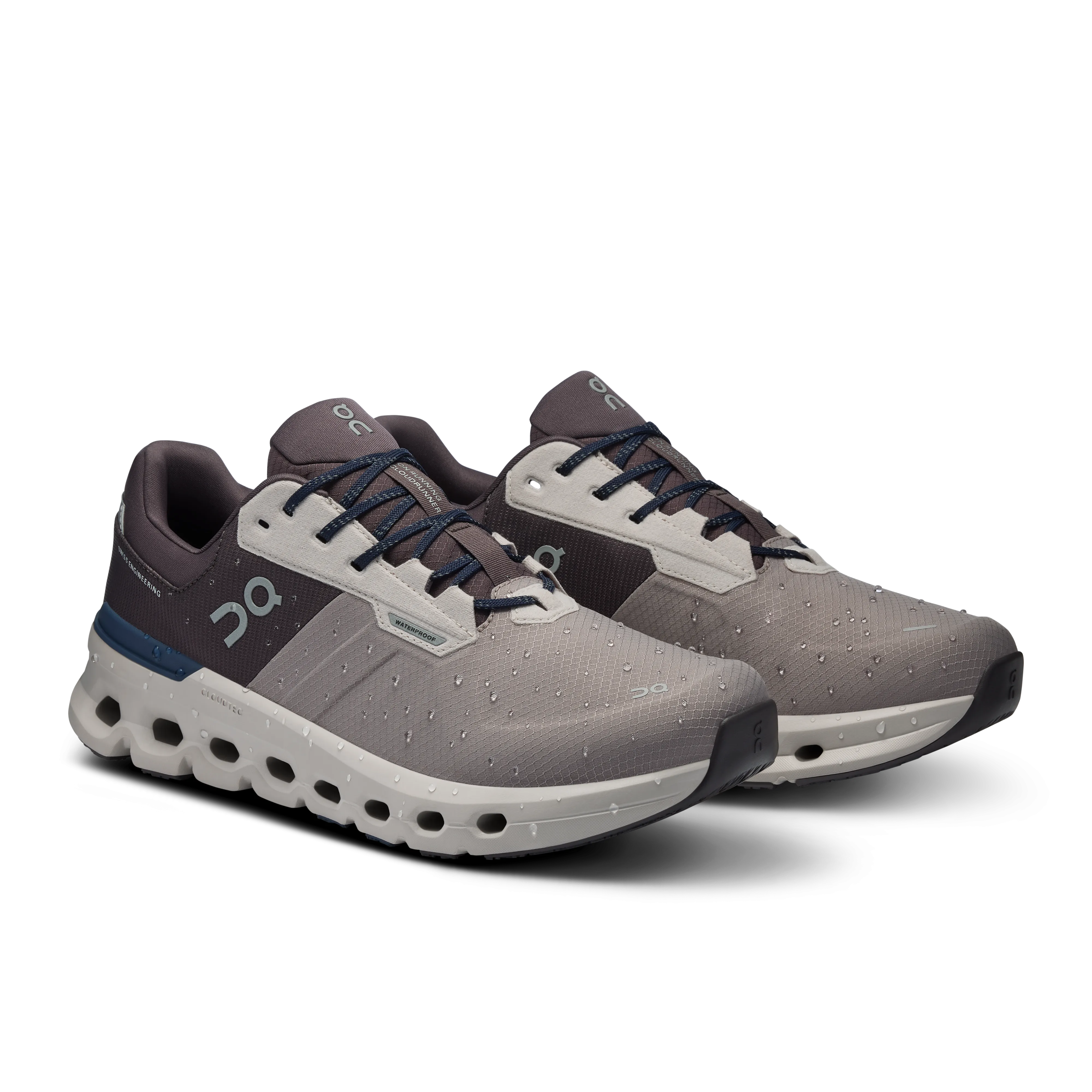 On Running Men's Cloudrunner 2 Waterproof Shoes - Zinc / Midnight