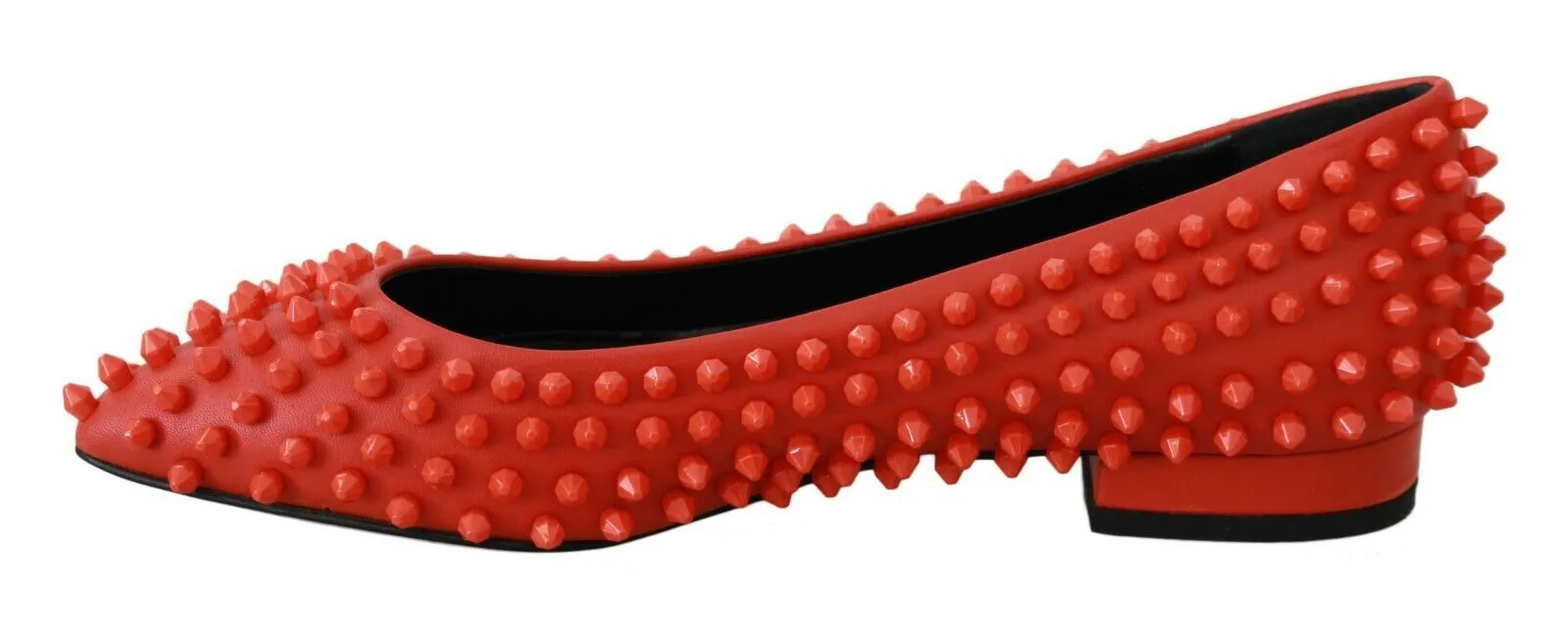 Philipp Plein Leather Ballerina WHAT I DO Flats Women's Shoes
