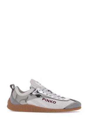 Pinko Women's Sneaker In  Knit With Suede Details Reby 03