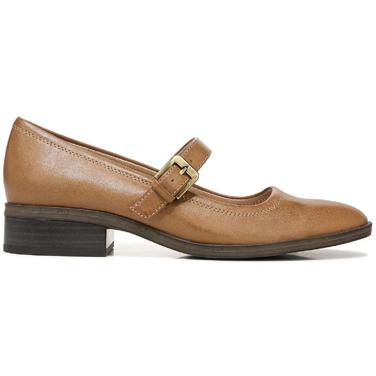 Ramona Womens Buckle Flat Mary Janes