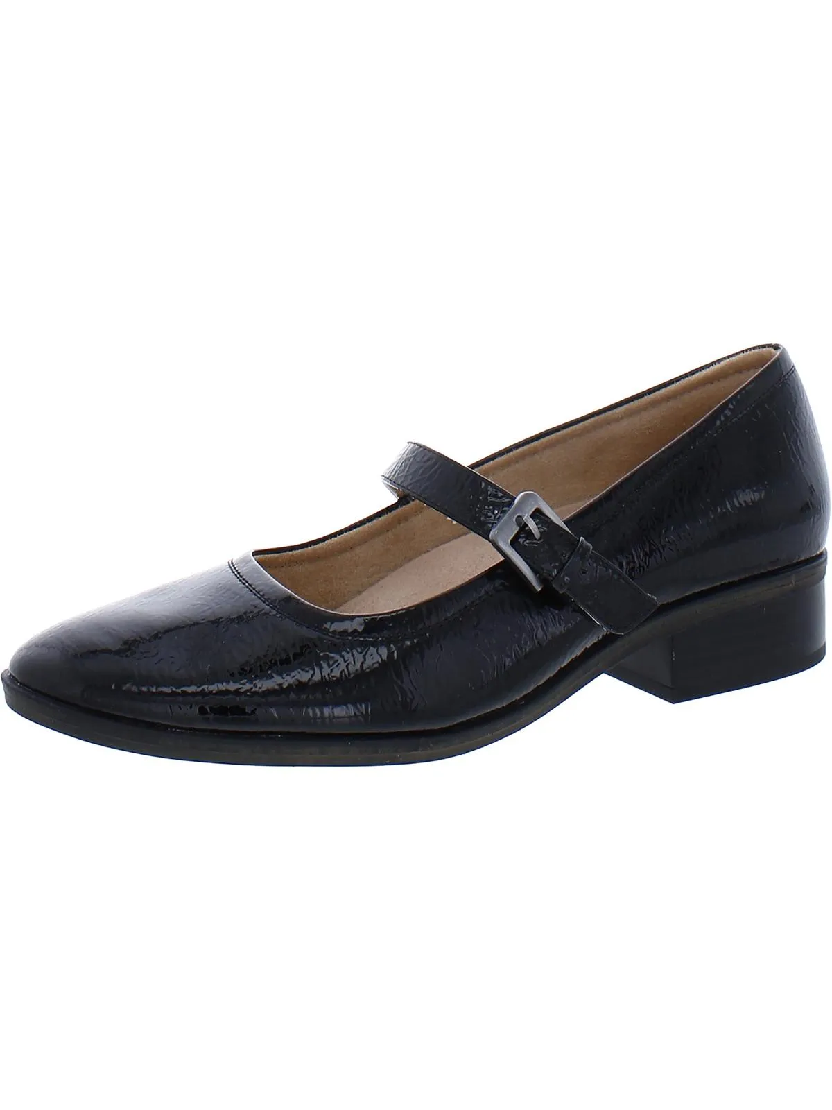 Ramona Womens Buckle Flat Mary Janes