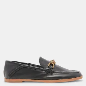 REIGN FLATS BLACK LEATHER
