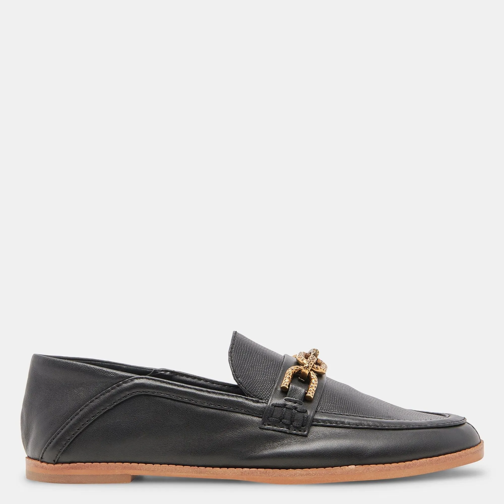 REIGN FLATS BLACK LEATHER