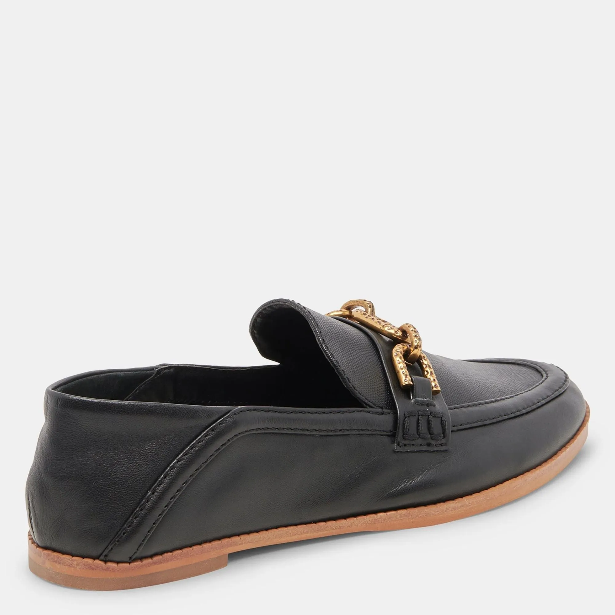 REIGN FLATS BLACK LEATHER