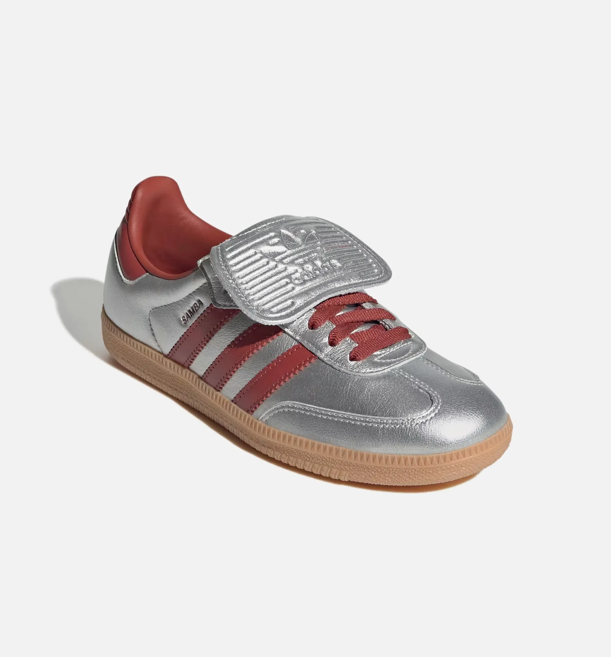 Samba LT Mens Lifestyle Shoe - Silver Metallic/Preloved Ruby/Gum