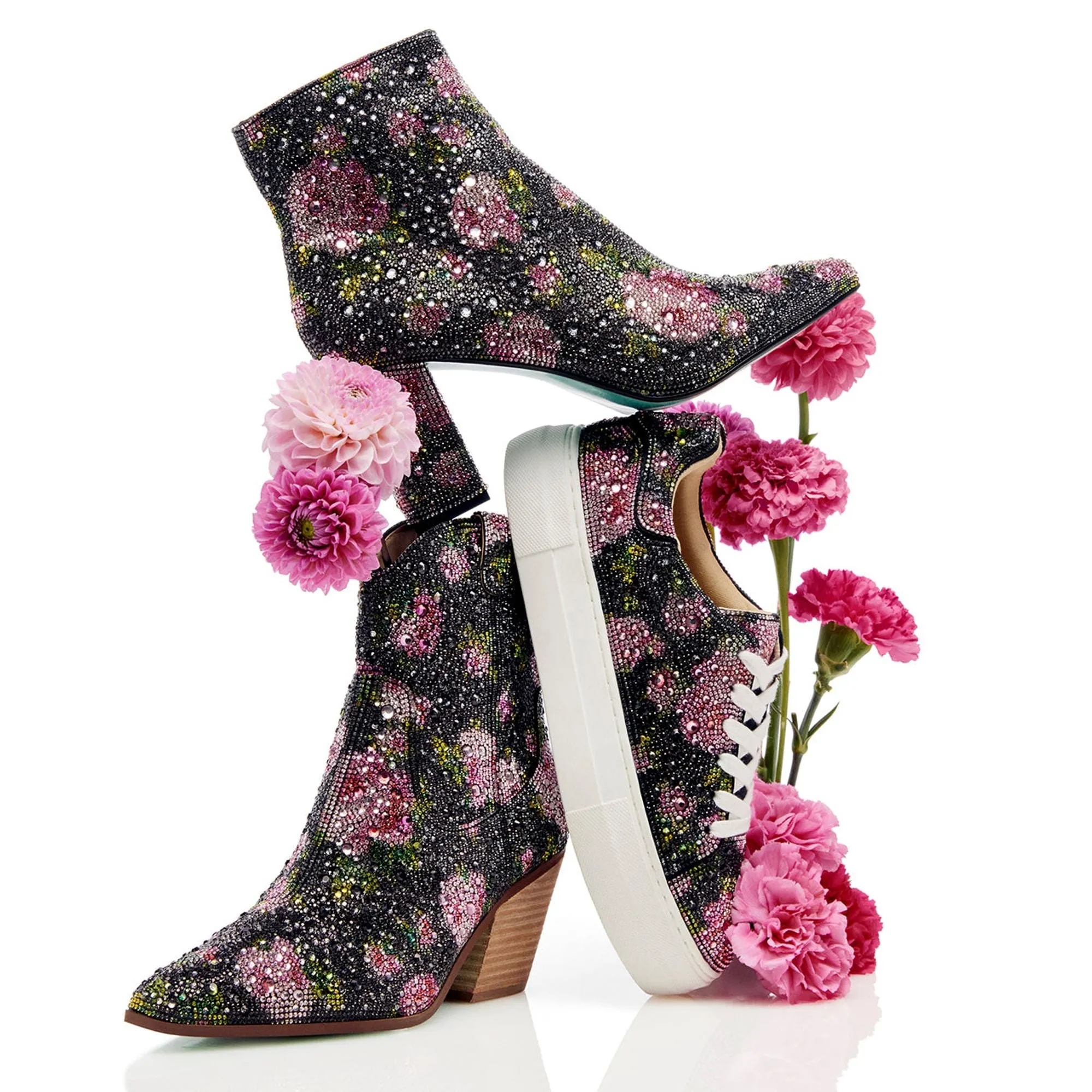 Sidny Black Pink Floral