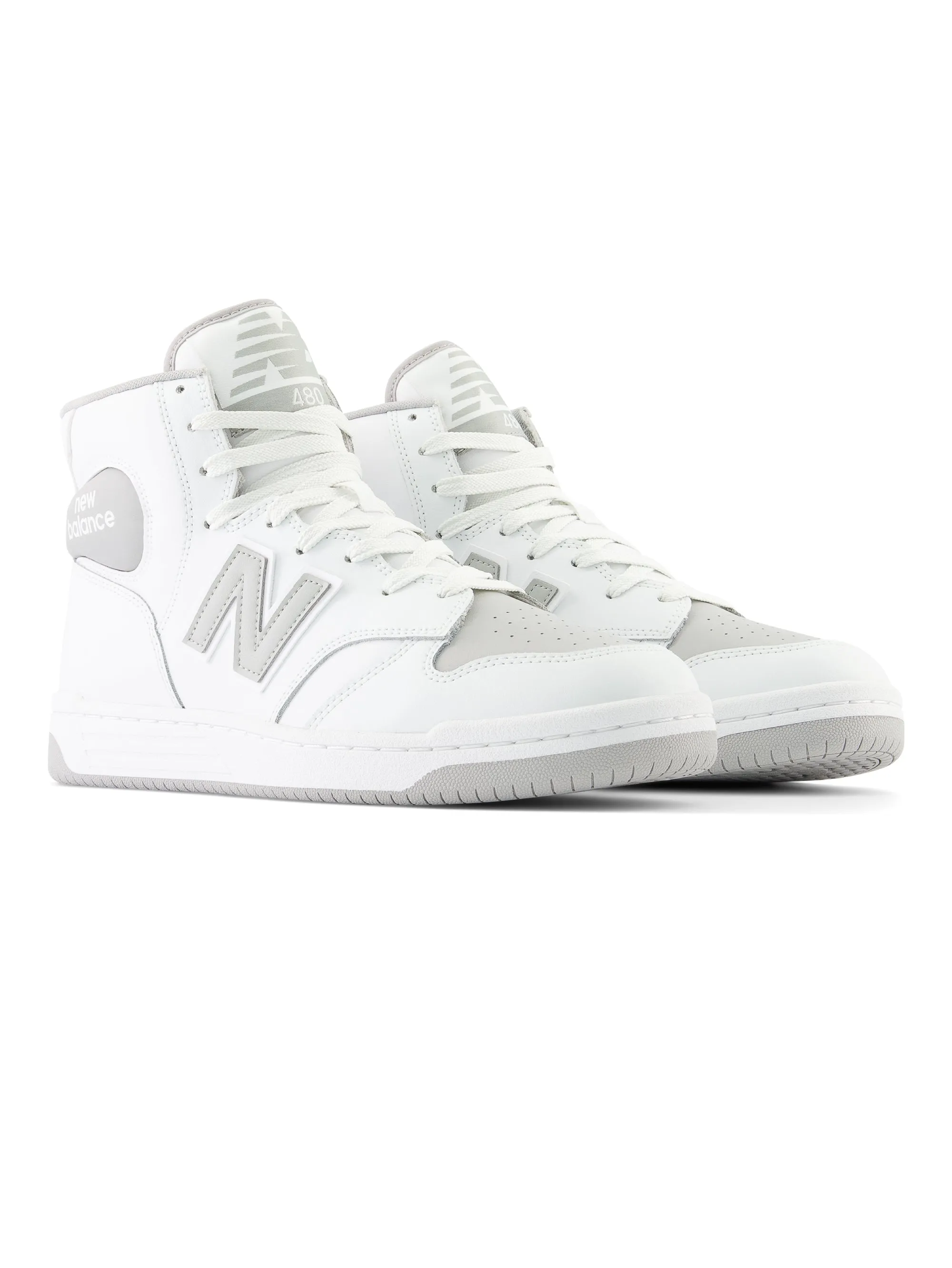 Sneakers Alte Stile Basket Retrò Grigio/Bianco