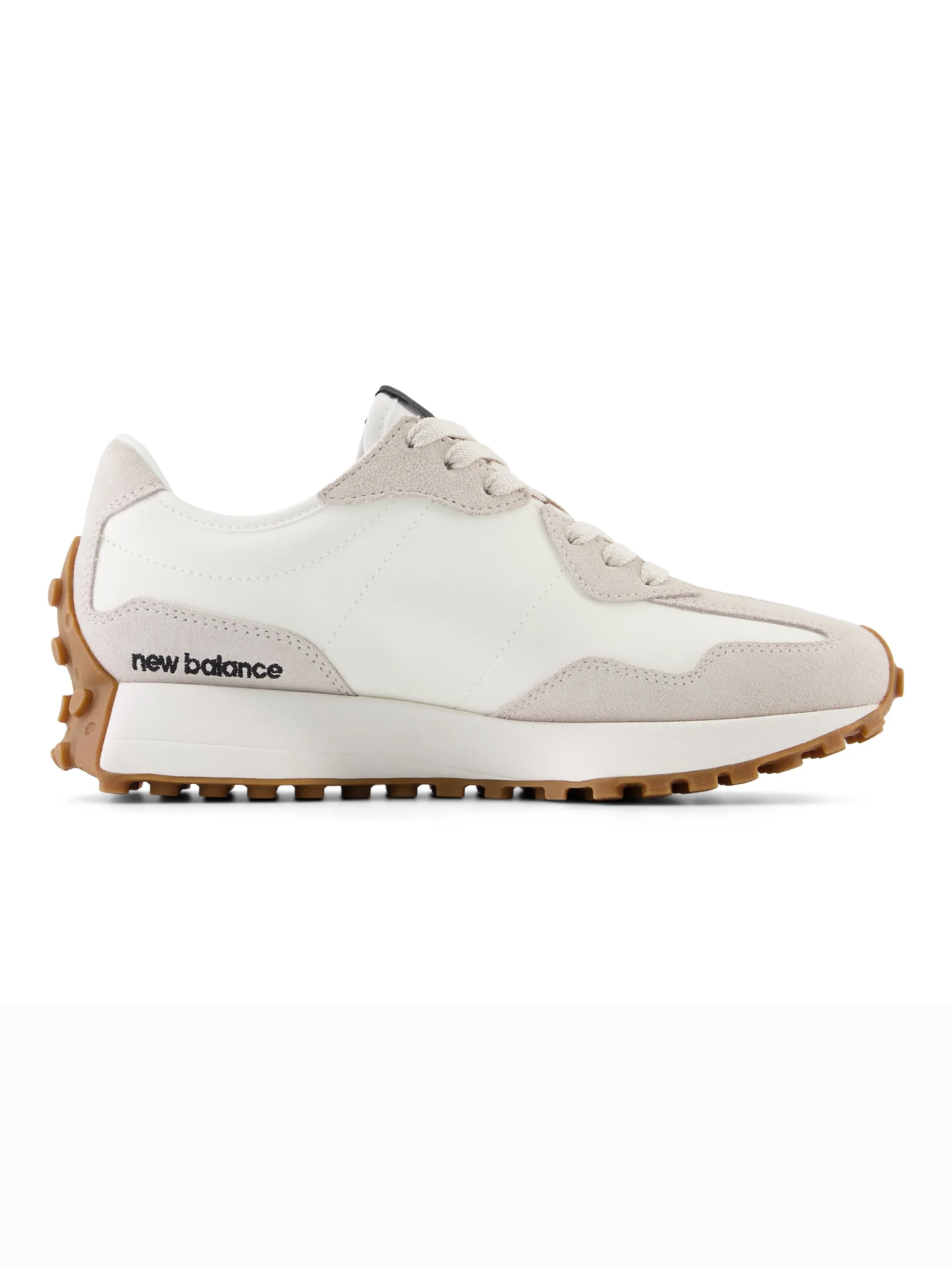 Sneakers Retrò 327 in Pelle Bianco/Nero