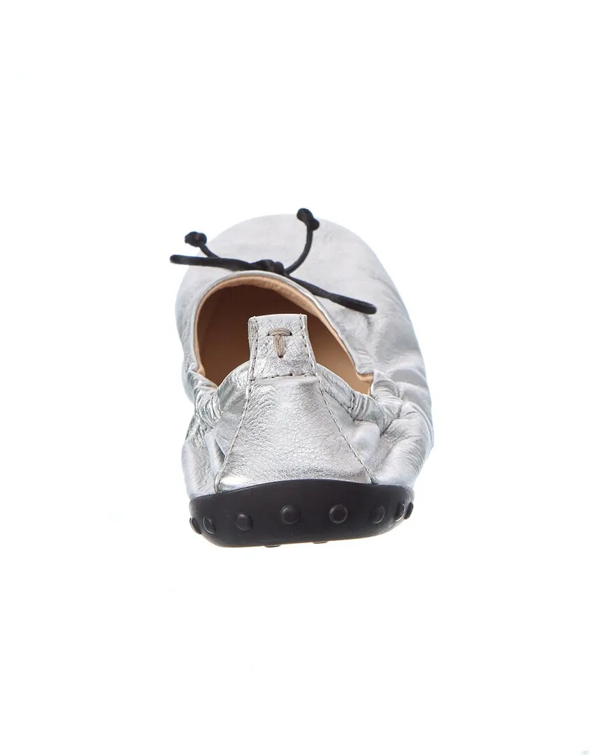 TOD��s Leather Ballerina Flat