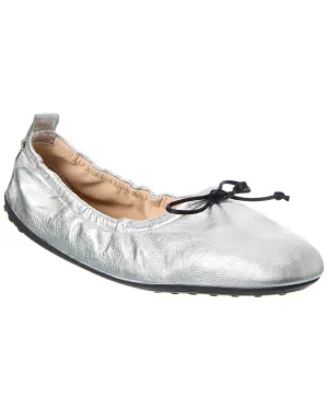 TOD��s Leather Ballerina Flat