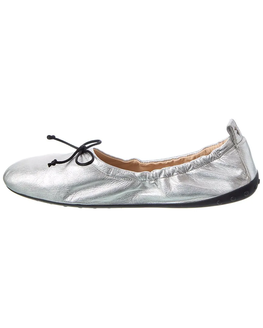 TOD��s Leather Ballerina Flat