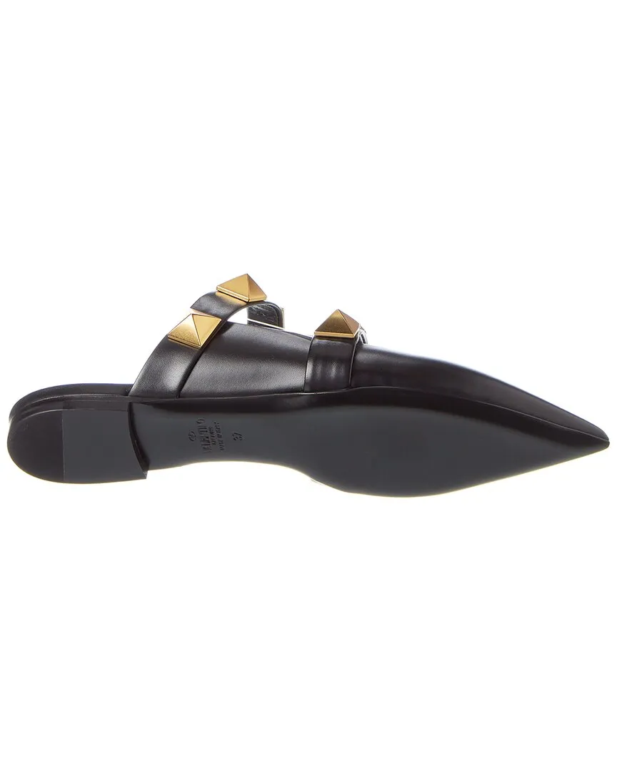 Valentino Roman Stud Leather Flat