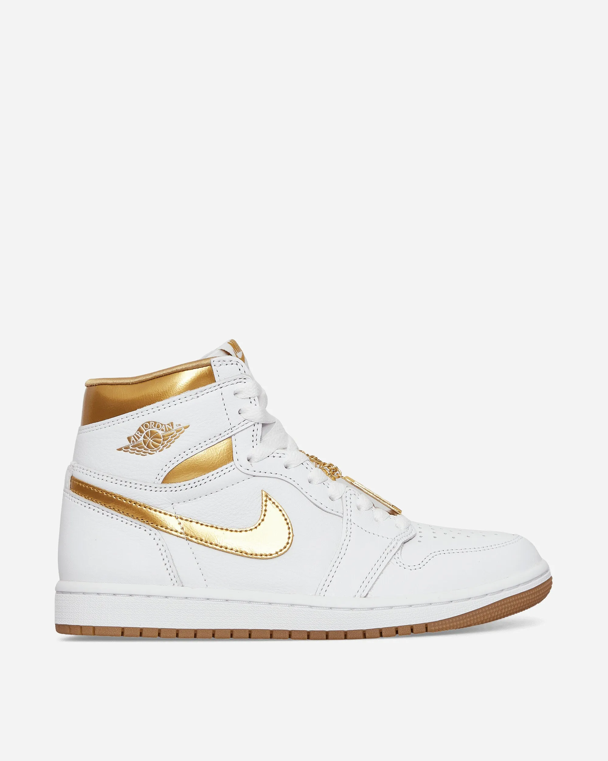 Women's Air Jordan 1 Retro High OG Sneakers White / Metallic Gold