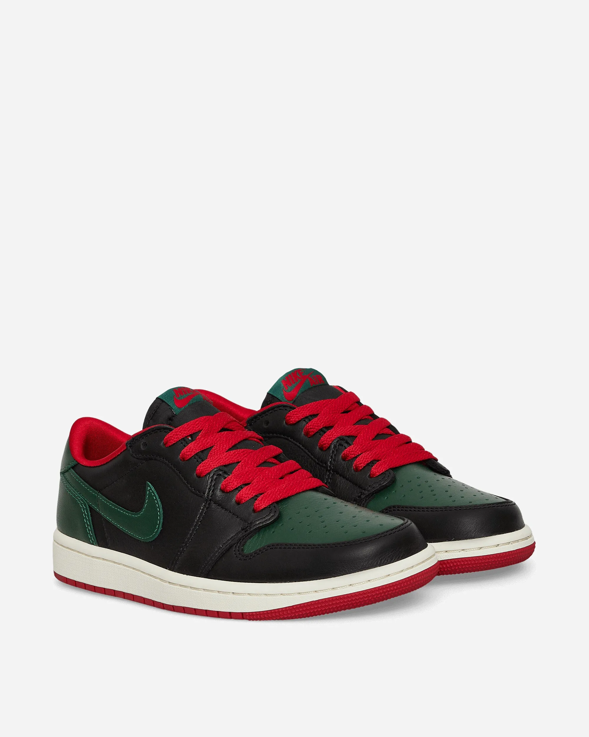 Women's Air Jordan 1 Retro Low OG Sneakers Black / Gorge Green