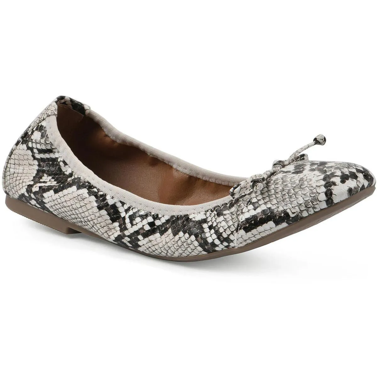 Womens Bow Manmade Ballet Flats