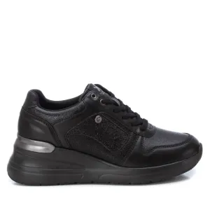 Women's High Wedge Sneakers In Black