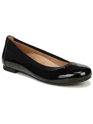 Womens Patent Leather Slip On Ballet Flats