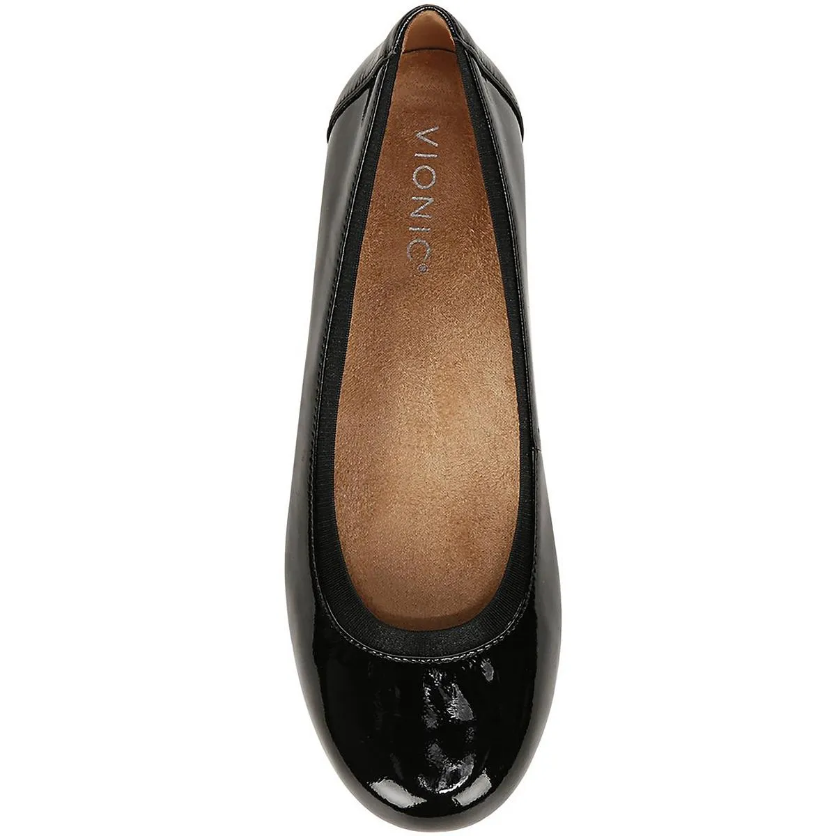 Womens Patent Leather Slip On Ballet Flats