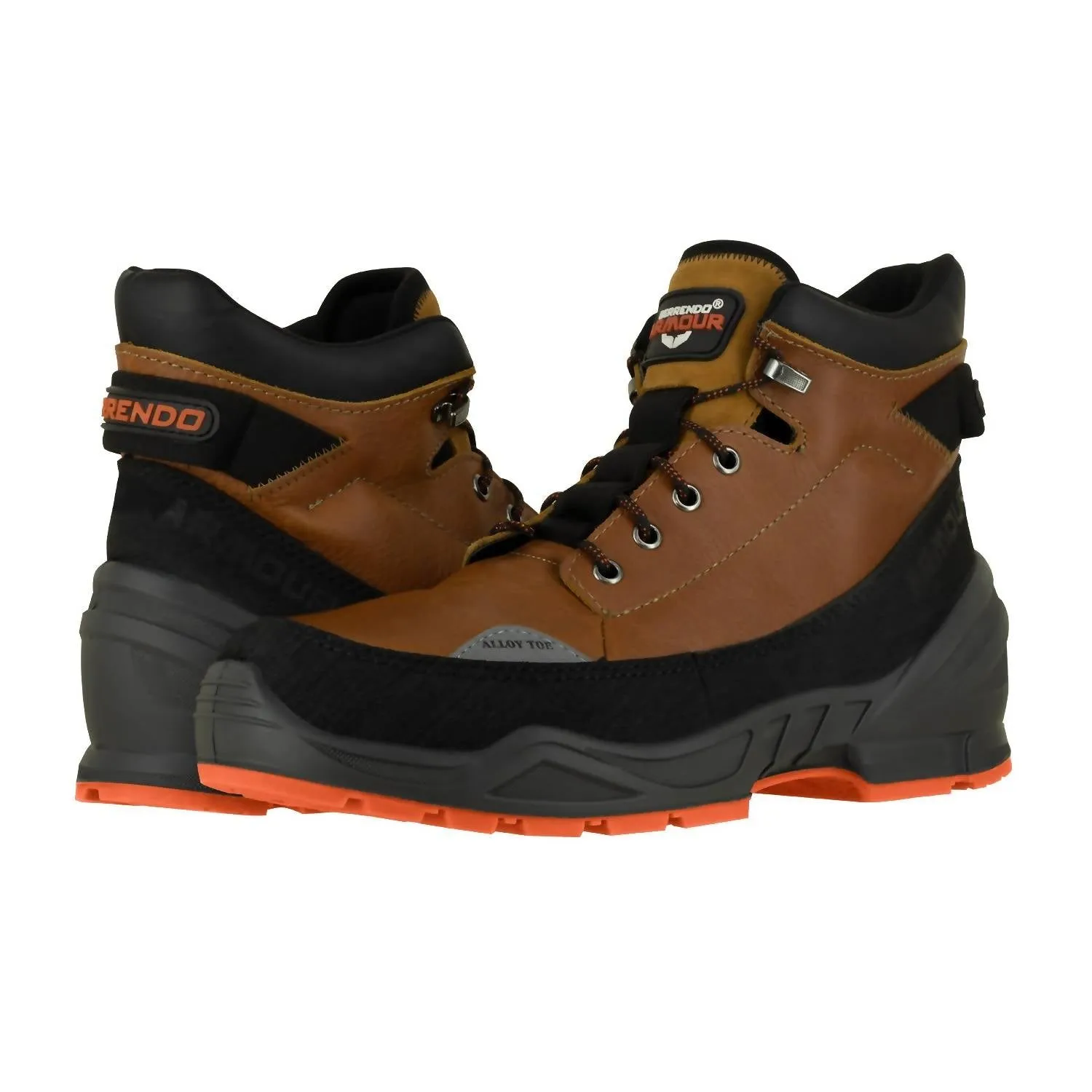 Work Boots 6�� �C Alloy Toe Boots In Rust